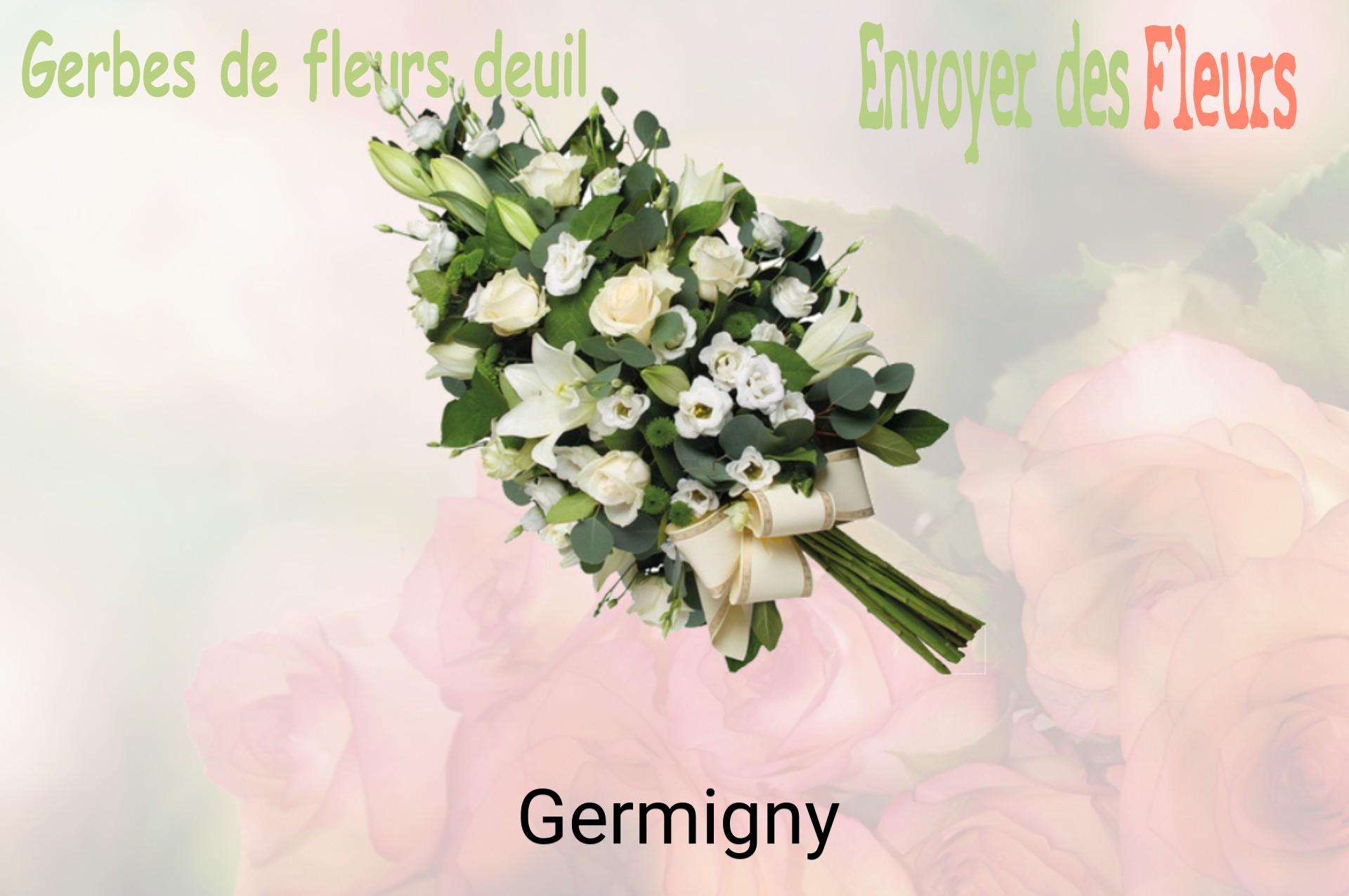 Gerbe de fleurs de deuil livrée à Germigny